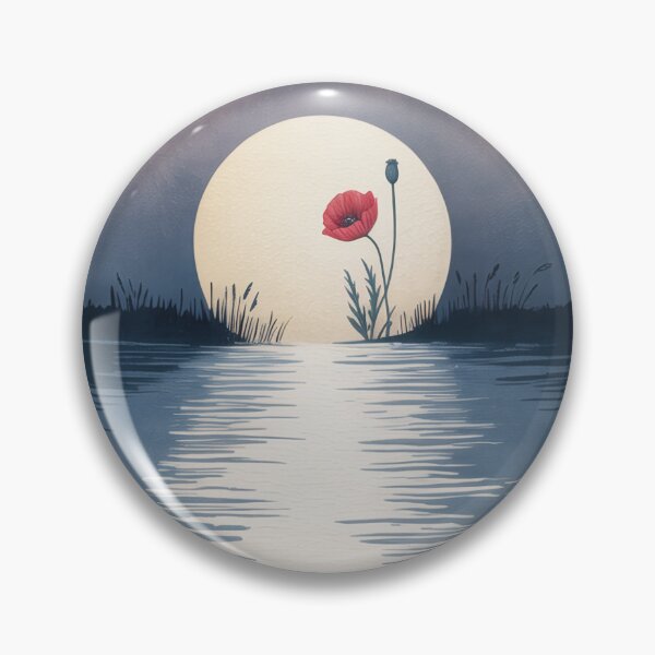 Item preview, Poppy in front of the moon designed and sold by Rob-Son.
