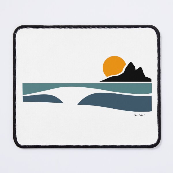 Item preview, Ipanema Sunset Minimalist Wave Graphic T-Shirt designed and sold by RaymundoSouza.