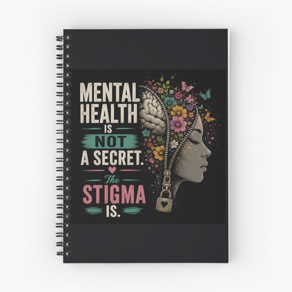 Item preview, Mental Health Is Not A Secret Stigma Is Art designed and sold by WordsplusFabric.