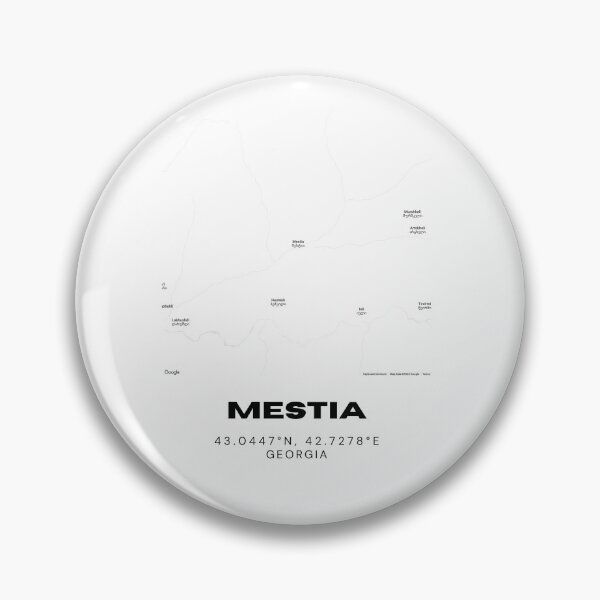 Item preview, Mestia Georgia Minimalist City Map with Coordinates | Modern Street Map Art Print designed and sold by RM-Journey.