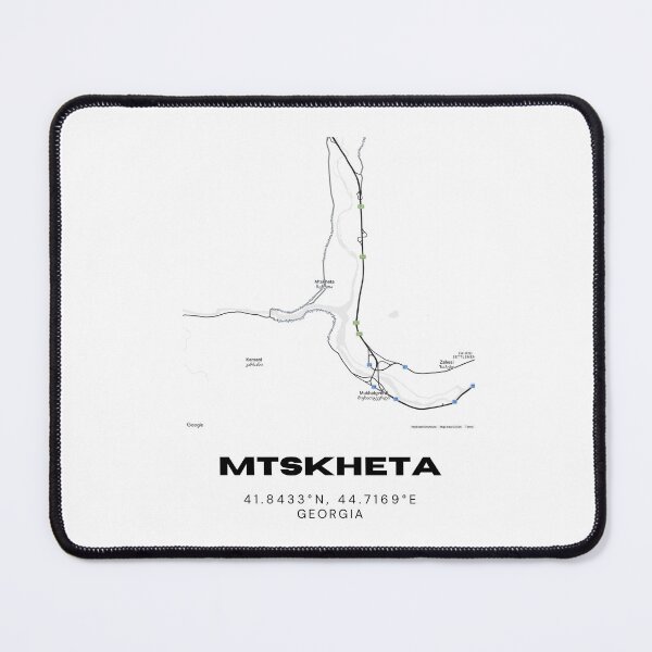 Item preview, Mtskheta Georgia Minimalist City Map with Coordinates | Modern Street Map Art Print designed and sold by RM-Journey.