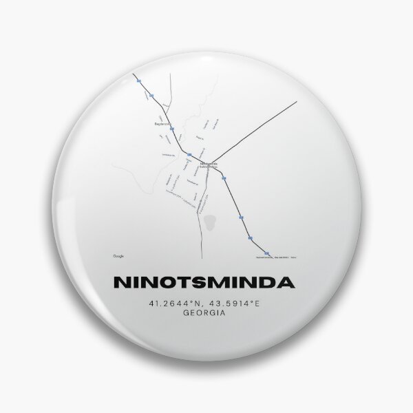 Item preview, Ninotsminda Georgia Minimalist City Map with Coordinates | Modern Street Map Art Print designed and sold by RM-Journey.