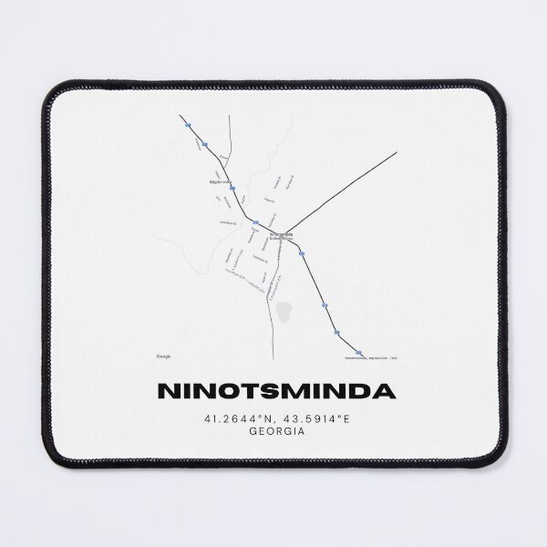 Item preview, Ninotsminda Georgia Minimalist City Map with Coordinates | Modern Street Map Art Print designed and sold by RM-Journey.