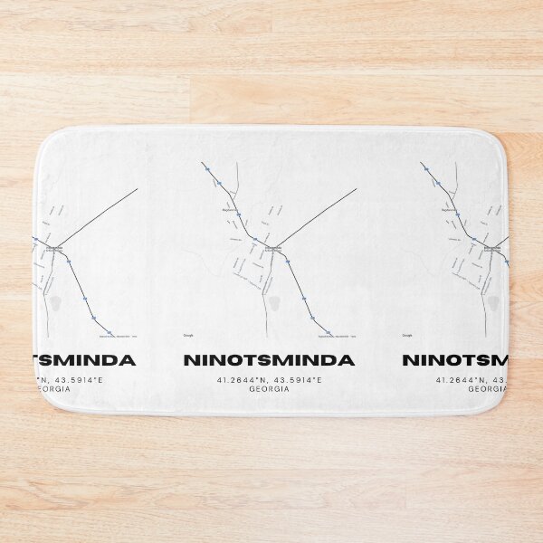 Item preview, Ninotsminda Georgia Minimalist City Map with Coordinates | Modern Street Map Art Print designed and sold by RM-Journey.