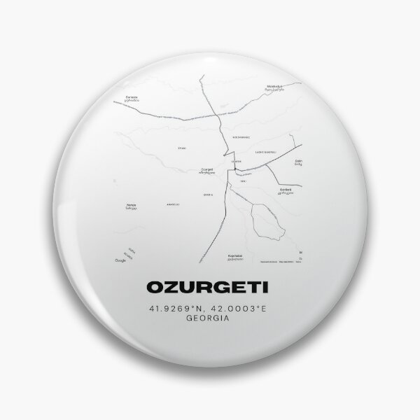 Item preview, Ozurgeti Georgia Minimalist City Map with Coordinates | Modern Street Map Art Print designed and sold by RM-Journey.