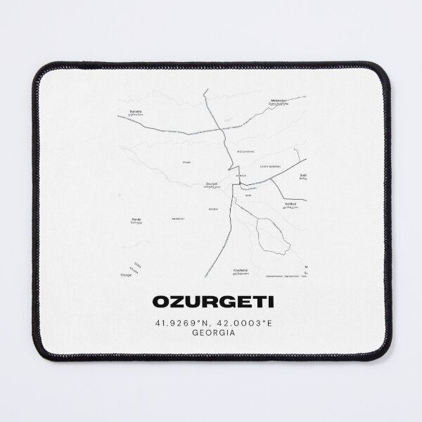 Item preview, Ozurgeti Georgia Minimalist City Map with Coordinates | Modern Street Map Art Print designed and sold by RM-Journey.