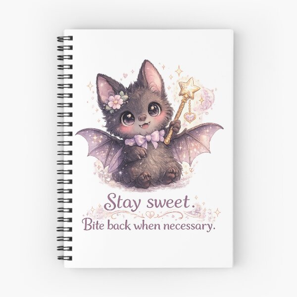 Item preview, Stay Sweet Bite Back When Necessary | Cute Baby Bat Fairy designed and sold by CosmicCutouts.