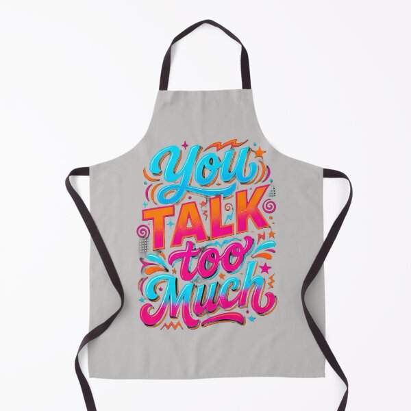 Item preview, You Talk Too Much Retro Typography designed and sold by weeomano.