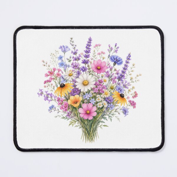Item preview, Watercolor Wildflower Bouquet Flower Botanical Illustration | Bouquet Floral Art designed and sold by Ethereal-Rain.