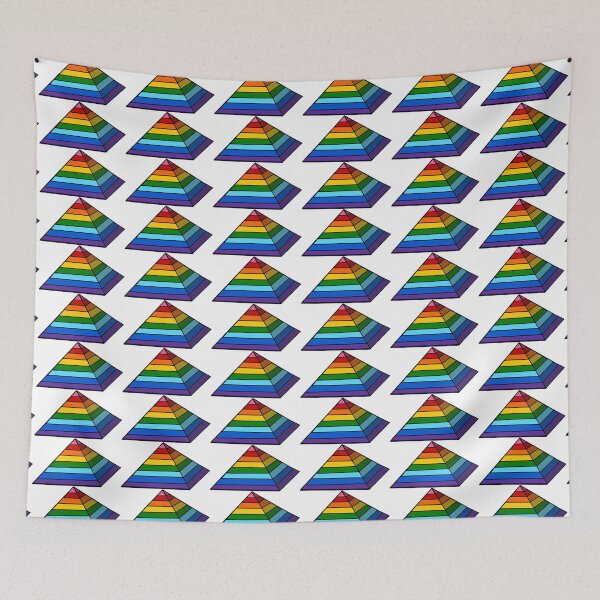 Item preview, Pyramid Rainbow Pride Flag  designed and sold by HarveyHandcraftsandDesigns.