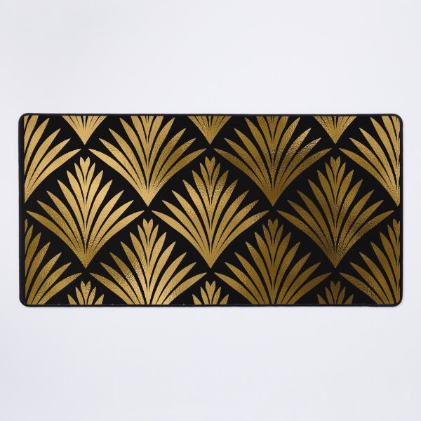 Artikelvorschau, Luxuriöses, elegantes Art-Deco-Muster in Schwarz und Gold entworfen und verkauft von DEC02.