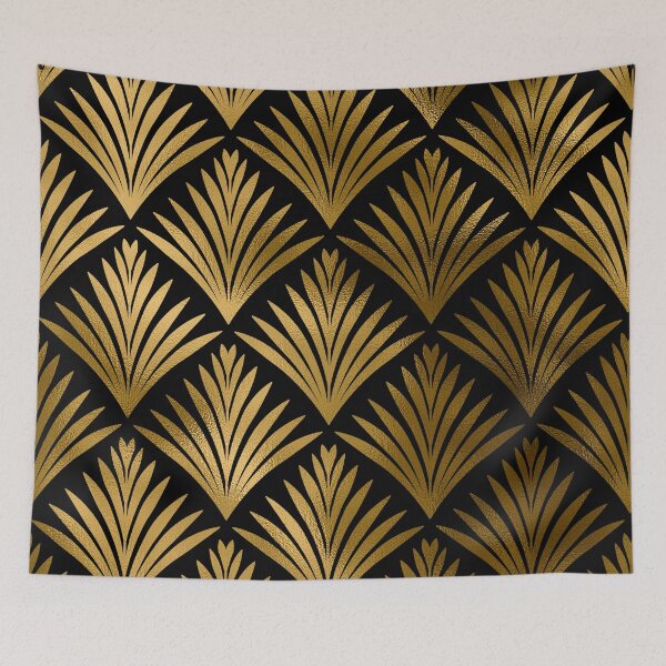 Item preview, Luxurious Black and Golden Color Art Deco Elegant Pattern designed and sold by DEC02.