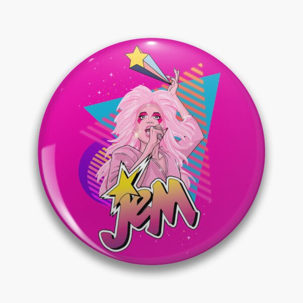 Item preview, Truly Outrageous Jem Retro Pop Portrait designed and sold by RahniNM.