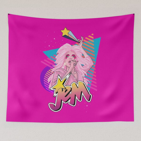 Item preview, Truly Outrageous Jem Retro Pop Portrait designed and sold by RahniNM.