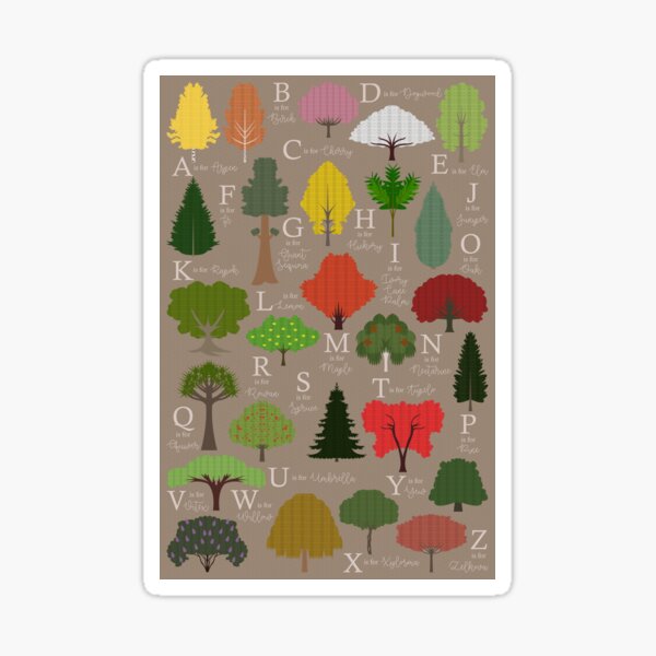 Item preview, Trees Alphabet designed and sold by babybigfoot.