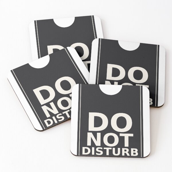Item preview, Do Not Disturb Ever Funny Introvert Deadpan Door Hanger Design.  designed and sold by deadpansupplyco.