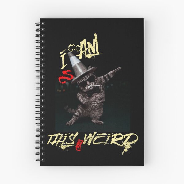 Item preview, Weird Dancing Cat with Traffic Cone designed and sold by Nacho Average Designs.