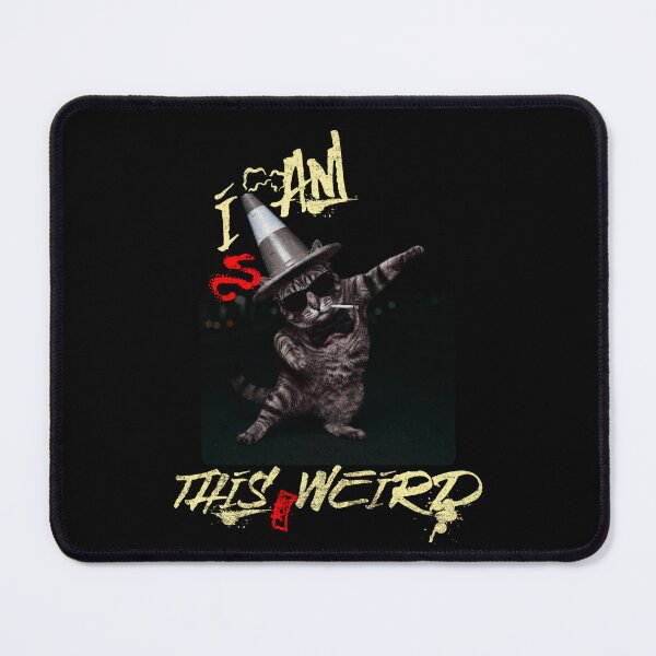 Item preview, Weird Dancing Cat with Traffic Cone designed and sold by Nacho Average Designs.