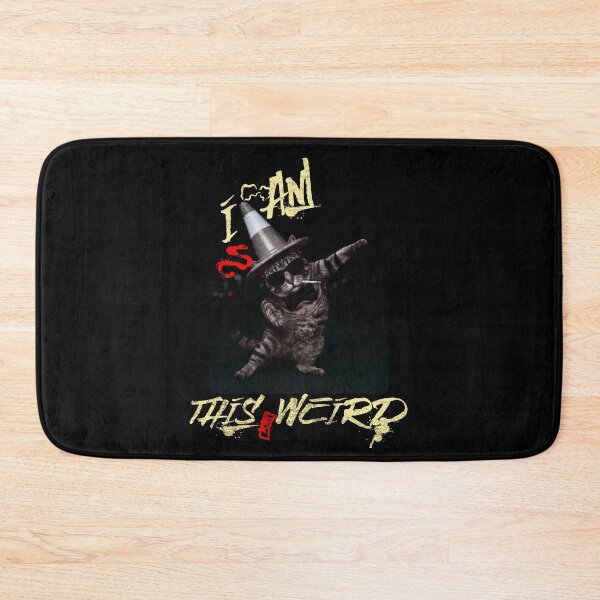 Item preview, Weird Dancing Cat with Traffic Cone designed and sold by Nacho Average Designs.
