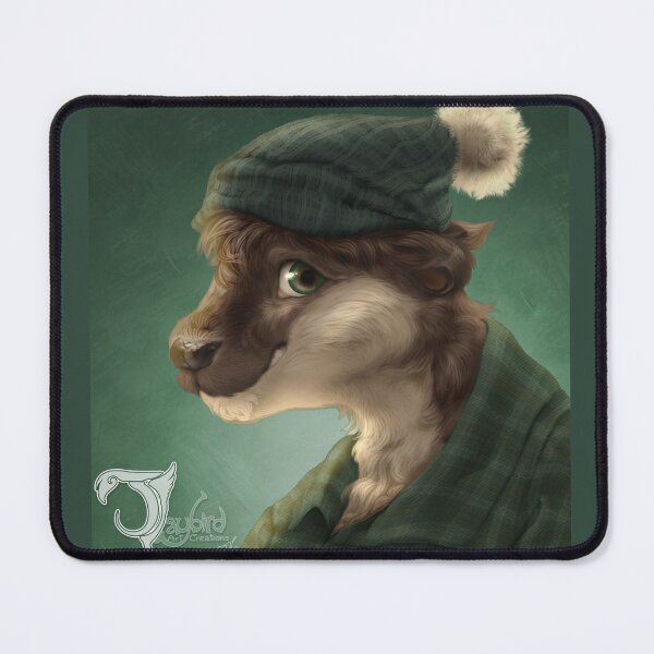 Artikelvorschau, Porträt eines pelzigen Otters (grüner Hintergrund) entworfen und verkauft von JaybirdArtCreations.