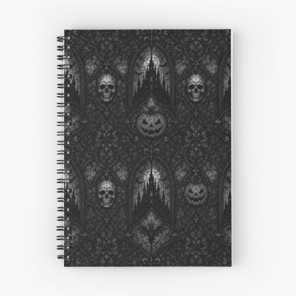 Item preview, Gothic Haunted Castle Mosaic - Dark Halloween Skull Pattern designed and sold by cabuks.