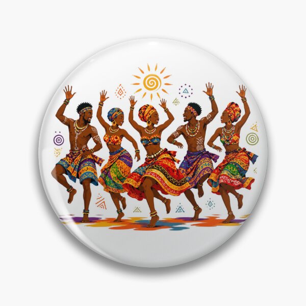 Item preview, Colorful African Dancers Cultural Celebration designed and sold by Myra365Art.