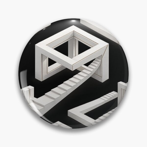 Item preview, Impossible Geometry | Surreal Architectural Illusion Wall Art designed and sold by rigelcreation.