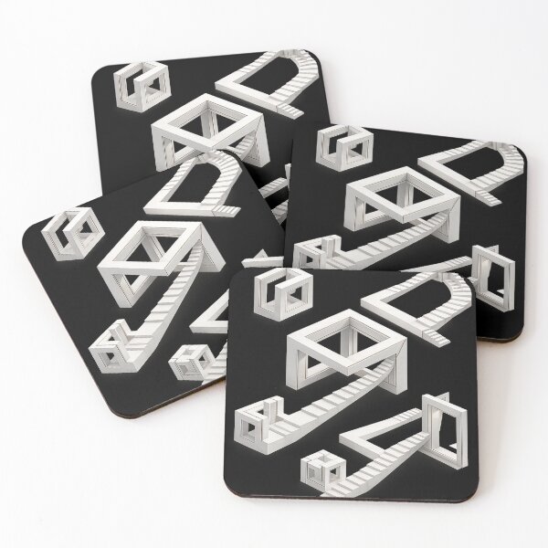 Item preview, Impossible Geometry | Surreal Architectural Illusion Wall Art designed and sold by rigelcreation.