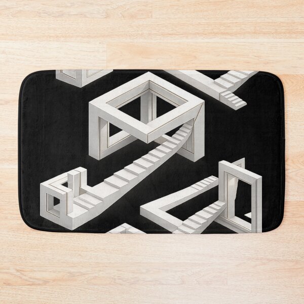 Item preview, Impossible Geometry | Surreal Architectural Illusion Wall Art designed and sold by rigelcreation.