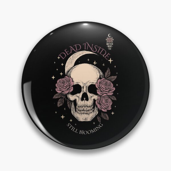Item preview, Beautifully Unhinged Gothic Skull Rose Design designed and sold by RottenRoseCo..
