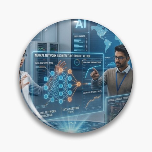 Item preview, Neural Network Architecture: Global AI Monitoring designed and sold by caffeinepixels.