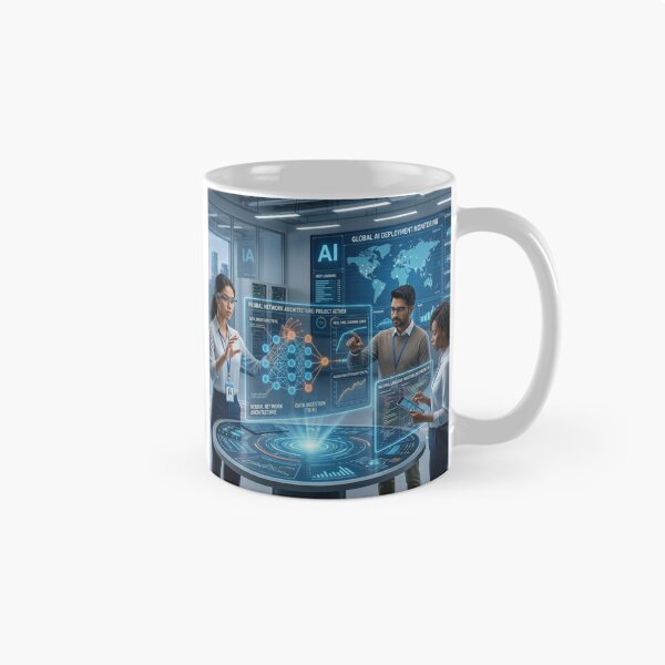 Item preview, Neural Network Architecture: Global AI Monitoring designed and sold by caffeinepixels.
