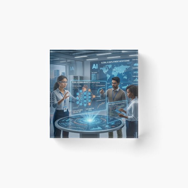 Item preview, Neural Network Architecture: Global AI Monitoring designed and sold by caffeinepixels.