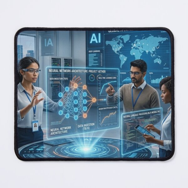 Item preview, Neural Network Architecture: Global AI Monitoring designed and sold by caffeinepixels.