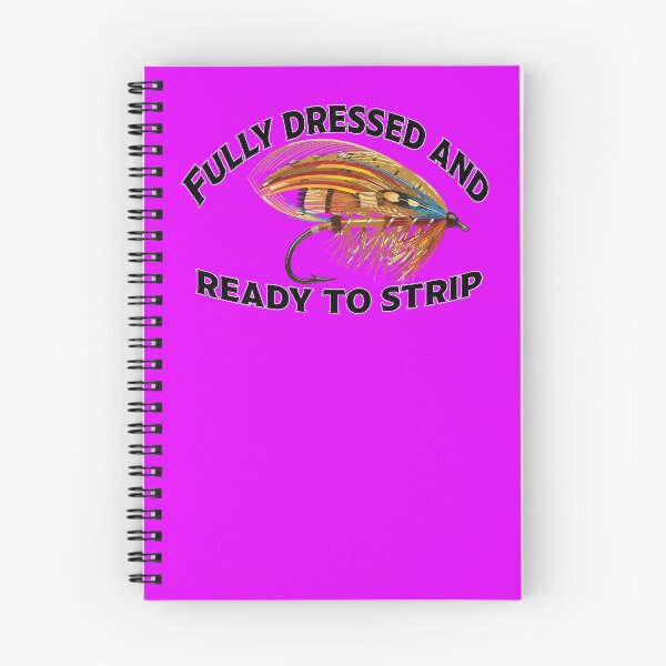 Item preview, Fly fishing illustration "Fully Dressed and Ready to Strip", salmon fly pattern designed and sold by Art-Horizon.
