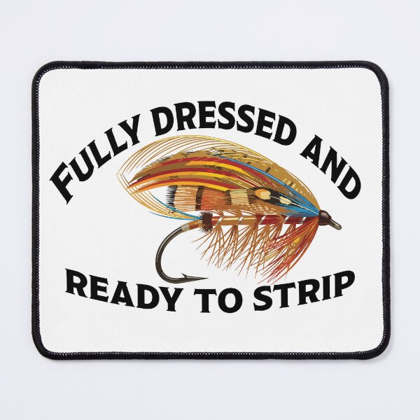 Item preview, Fly fishing illustration "Fully Dressed and Ready to Strip", salmon fly pattern designed and sold by Art-Horizon.