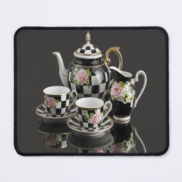Item preview, Vintage Checkered Rose Porcelain Tea Set designed and sold by Mindful56.