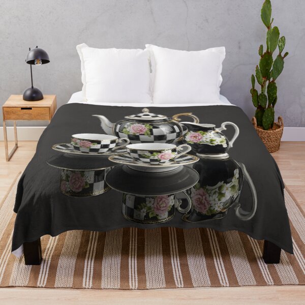 Item preview, Vintage Checkered Rose Porcelain Tea Set designed and sold by Mindful56.