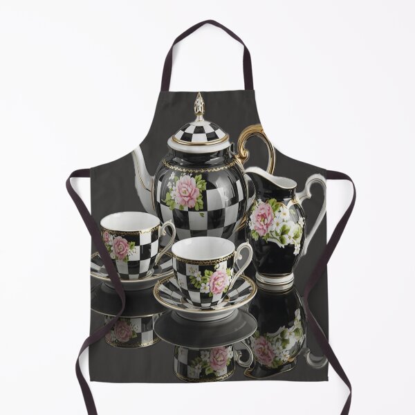 Item preview, Vintage Checkered Rose Porcelain Tea Set designed and sold by Mindful56.
