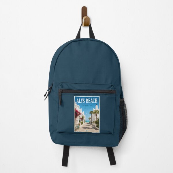 Item preview, Alys Beach | The White Coast Vintage Travel Poster | Florida 30A designed and sold by piketo.