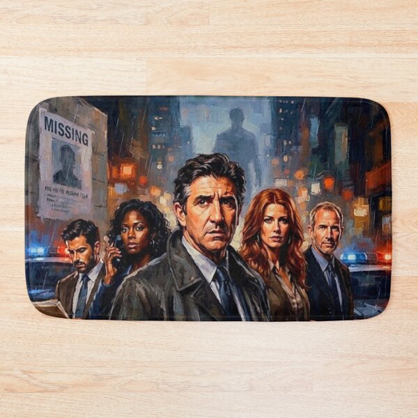 Item preview, Without a Trace Retro Crime Drama Tribute Art Poster designed and sold by Art's Diner.