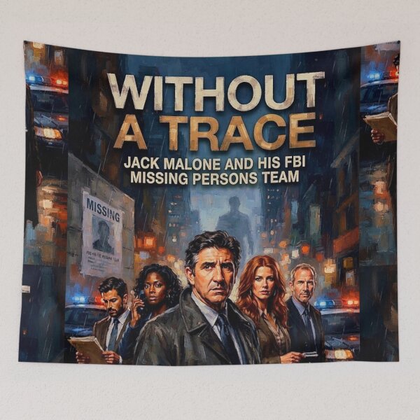 Item preview, Without a Trace Retro Crime Drama Tribute Art Poster designed and sold by Art's Diner.