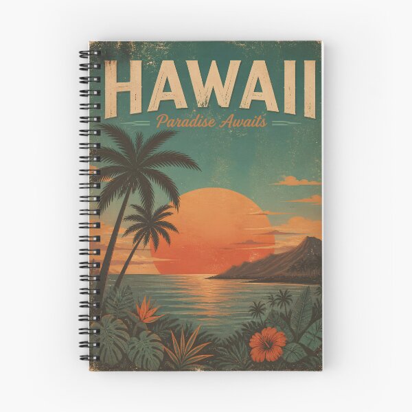 Item preview, Hawaii Paradise Awaits Vintage Travel Poster designed and sold by LABERTINY VINTAGE.