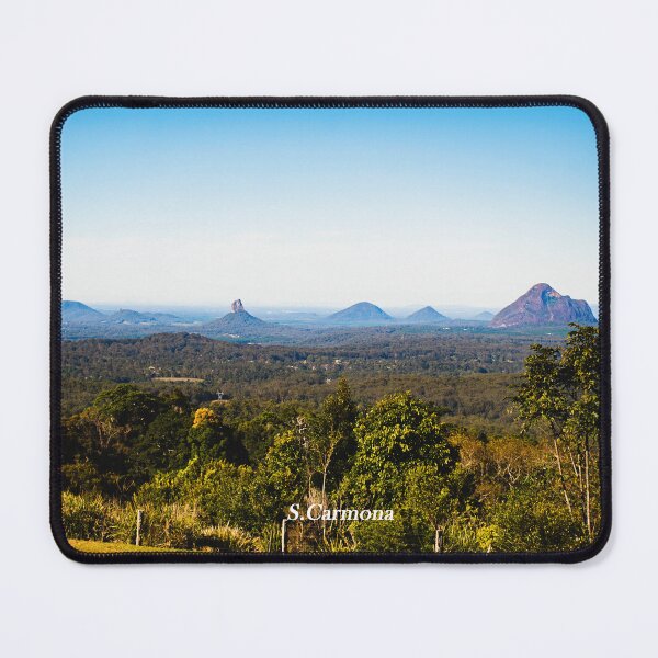 Item preview, Glass House Mountains Queensland Australia Landscape Art designed and sold by AuraInkSC.