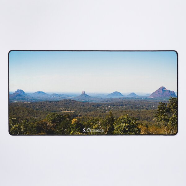 Item preview, Glass House Mountains Queensland Australia Landscape Art designed and sold by AuraInkSC.