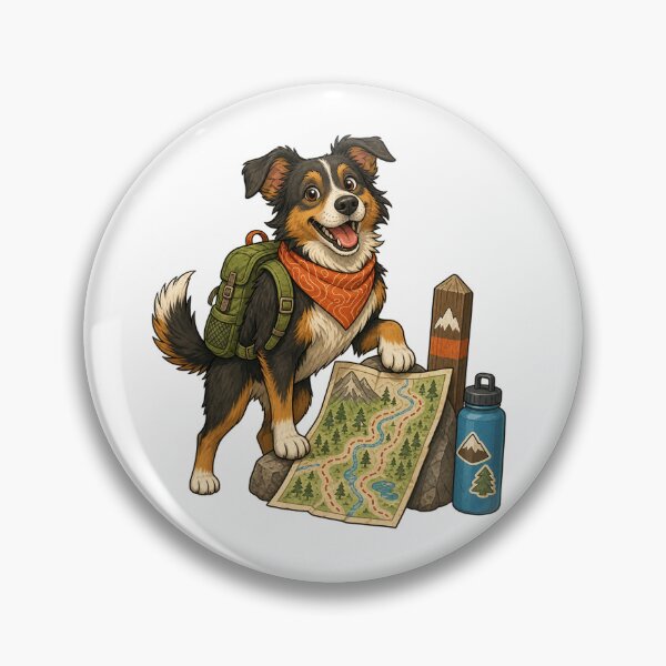 Item preview, Adventure Dog Hiking Cartoon designed and sold by Tatsed.