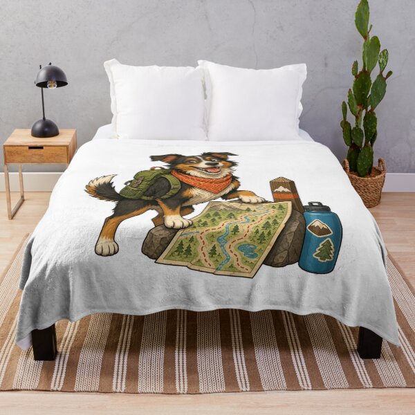 Item preview, Adventure Dog Hiking Cartoon designed and sold by Tatsed.