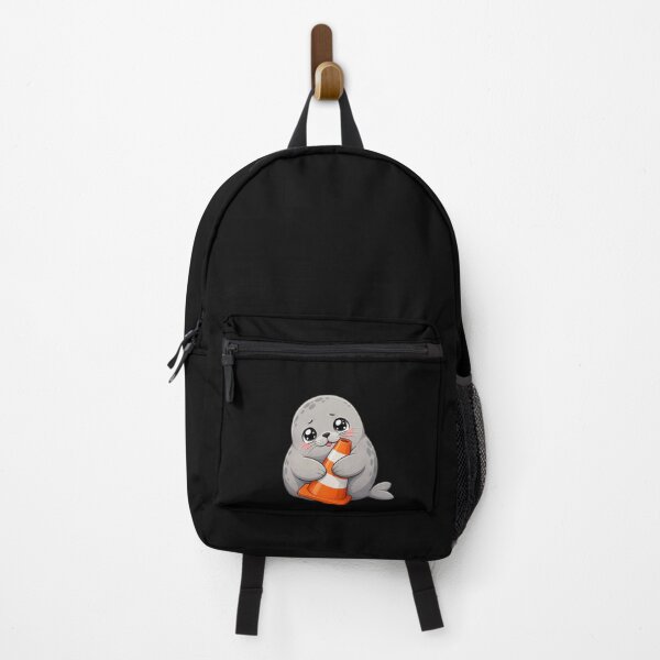 Item preview, Neil the Seal Cute Seal Hugging Traffic Cone - Funny Animal Lover Gift designed and sold by Uglyandcute.