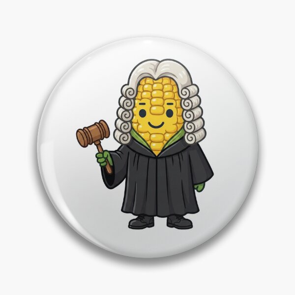 Item preview, Judge Cornelius Staulk — Fun Corn Judge Character Art designed and sold by monolithstudio.