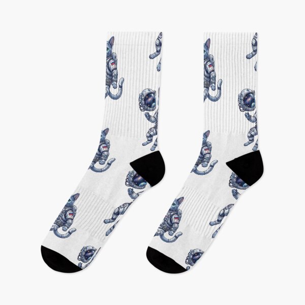 Item preview, Russian Blue Cat Astronaut Floating Space Funny Cosmonaut Gift designed and sold by DailyCatVibes.